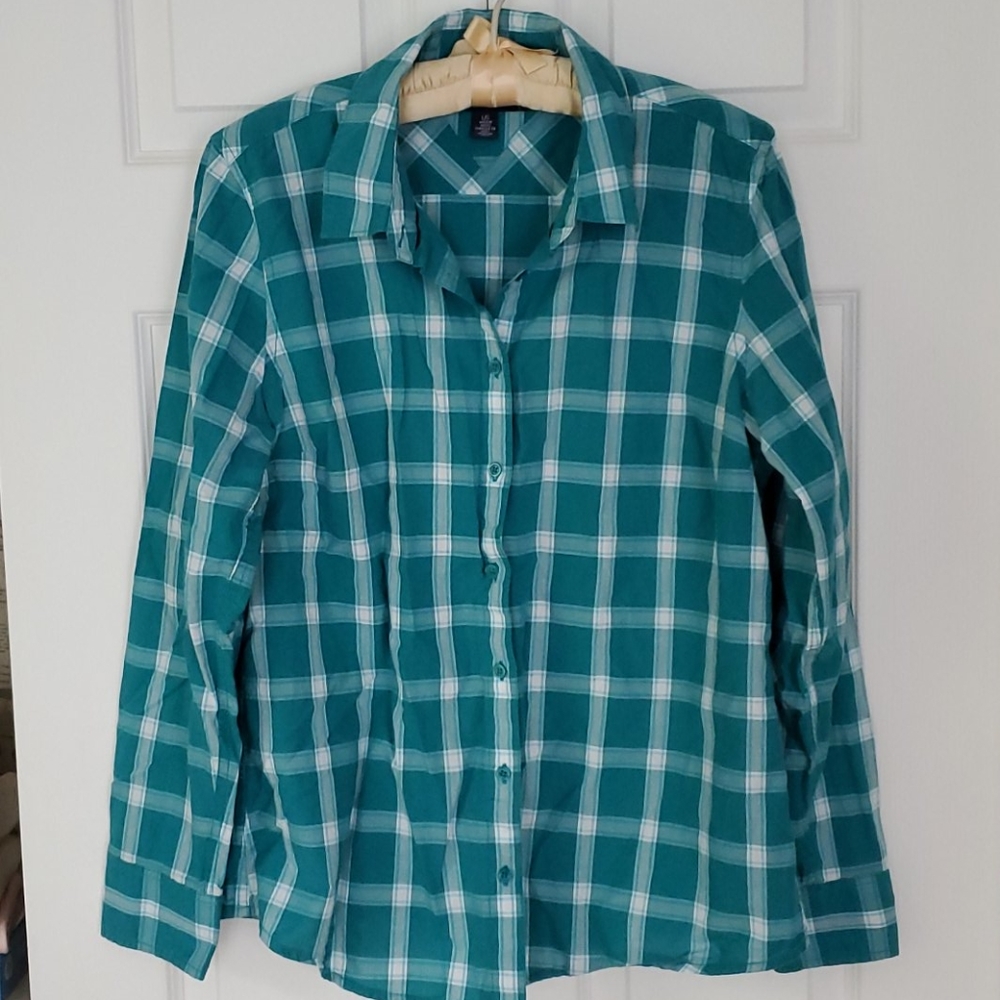 Teal/Turquoise Clcotton shirt